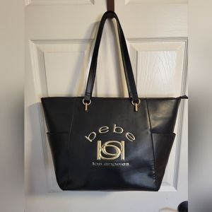 Bebe Los Angeles Black Tote Bag